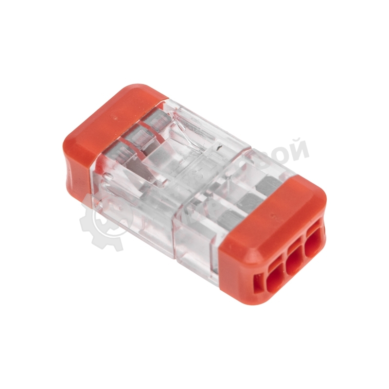 Экспресс-клемма Rexant СМК 2273-203R проходная разъемная 3 полюса 0,5-2,5 мм² (блистер 5 шт/уп)