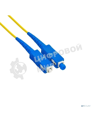 Патч-корд волоконно-оптический ExeGate FC-S-9-SC-SC-10M-LSZH (Шнур ВО SM 9/125 (OS2/G.652.D), SC/UPC-SC/UPC, Simplex, LSZH, 10 м)