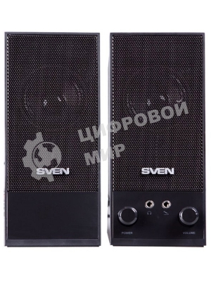 Акустическая система SVEN SPS-604 2.0 черный 4Вт
