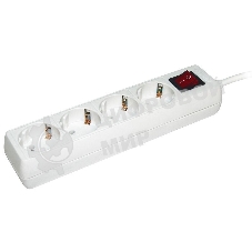 Удлинитель WYP10-16-04-03-ZK-N У04К-выкл. 4 места 2 Р + P Е/3метра 3х1 мм2 16А/250 IEK