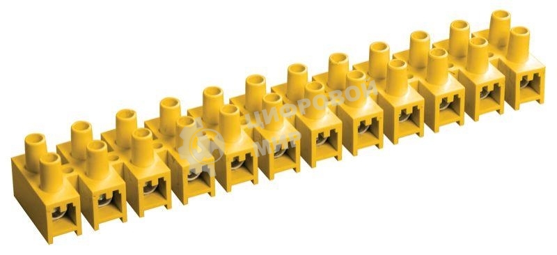 Зажим винтовой ЗВИ-5 н/г 1.5-4.0 кв.мм 12 пар жел. IEK UZV7-005-04