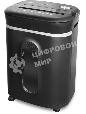 Шредер ГЕЛЕОС УМ28-5, DIN P-5 (5 ур-нь секр.), 28 литров, фрагмент 1,9х12мм, 13-14 лист (70г/м2), CD/пл.карты/скрепки/скобы,