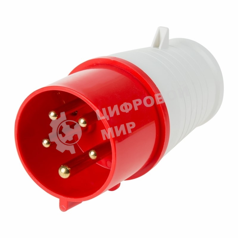 Вилка Rexant 025 переносная 3Р+РЕ+N 32А 380В IP44