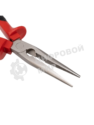 Тонкогубцы Rexant 200 мм никелированные, двухкомпонентные рукоятки