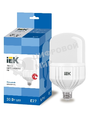 Лампа светодиодная IEK LLE-HP-30-230-65-E27 HP 30Вт 230В 6500К E27