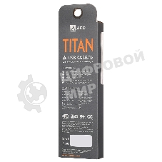 Кабель USB ACD-Titan Type-C ~ USB-A Нейлон, 1м, желто-черный