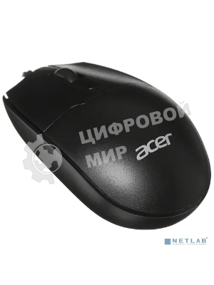 Мышь проводная Acer OMW126 черный, 1200 dpi, USB, кнопки - 3
