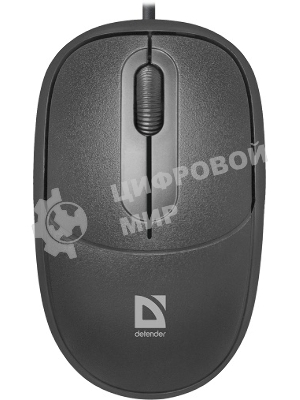 Мышь проводная Defender Datum MS-980 черный, 1000 dpi, USB, кнопки - 3