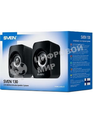 Акустическая система SVEN 130, черный (6 Вт, питание USB)