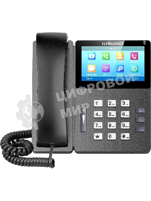 Телефон IP Flyingvoice FIP15G Plus черный (упак.:1шт)