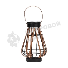 Светильник садовый Rexant Тростник, 22,5 см, 3000К, встроенный аккумулятор, солнечная панель, коллекция Бали