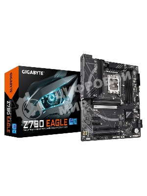 Материнская плата Gigabyte Z790 EAGLE, LGA 1700, Intel Z790, 4xDDR5, 4xSATA, 3xM.2, 1xPCIe 5.0 x16, 1xPCIe 4.0 x4, 1xPCIe 3.0 x1, 1xHDMI, 1xDP, 1x 2.5Gb LAN, 4xUSB-A 3.2 Gen 1, 1xUSB-A 3.2 Gen 2, 2xUSB-A 2.0, 1xUSB-C 3.2 Gen 2, 3x3.5 мм, 7.1, ATX
