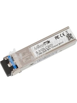Трансивер Mikrotik S-31DLC20D SFP module 1.25G SM 20km 1310nm