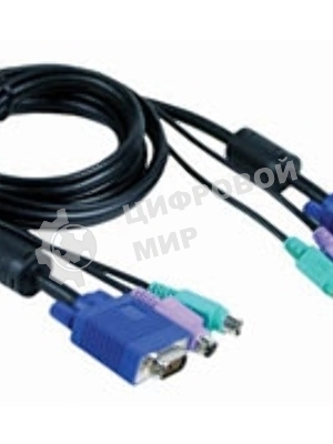 Переключатель D-Link DKVM-CB Кабель KVM длиной 1,8 м с разъемами PS2
