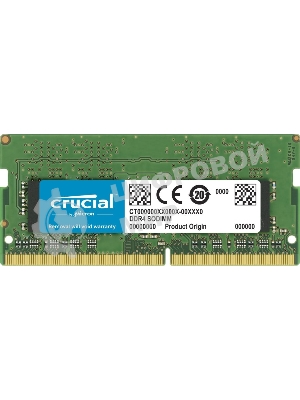Оперативная память Crucial Premier, DDR4, 32GB (1x32GB), 3200 MHz, CL22, SO-DIMM