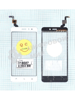 Сенсорное стекло (тачскрин) для Lenovo K6, белое