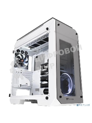 Компьютерный корпус Thermaltake View 71 TG Snow CA-1I7-00F6WN-00 White/Win/SPCC/Tempered Glass*4/Color Box/Riing 140мм White Fan*2