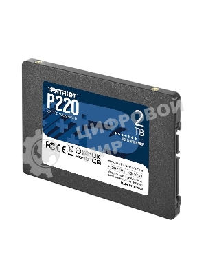 Накопитель SSD Patriot P220, 2Tb, SATA III, 2.5