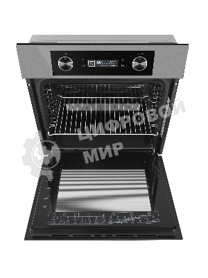 Шкаф духовой электрический Maunfeld AEOH60102S, 60л, дверца с 3 стеклами, нержавеющая сталь