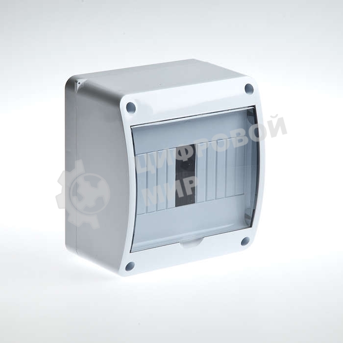 Бокс ОП Тусо 6мод. IP40 бел./прозрачная двер. Рувинил 68306