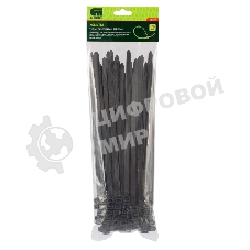 Хомуты Сибртех, 250 х 8 мм, пластиковые, черные, 100 шт.