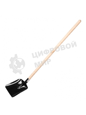 Лопата совковая, 230х280х1400 мм, деревянный черенок Россия