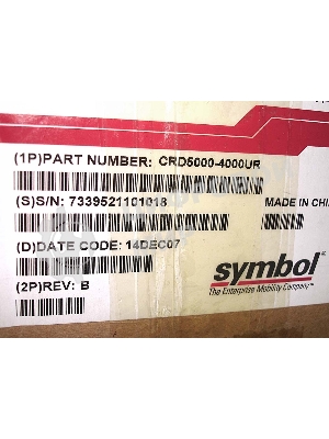 Четырехслотовая зарядка терминалов CRD5000-4000UR для Motorola Symbol mc5040 с блоком питания и сетевым кабелем