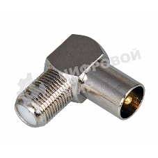 Переходник PROconnect гнездо F-штекер TV угловой