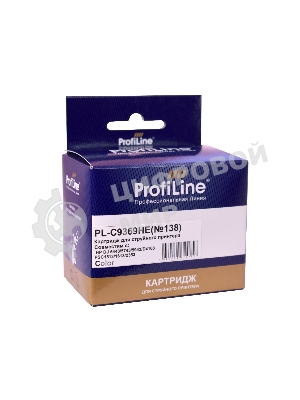 Картридж струйный ProfiLine PL-C9369HE №138 для принтеров HP DJ 5443/5743/5943/D4163 PSC1513/1613/2353 Color водные
