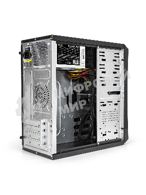 Компьютерный корпус Minitower ExeGate BA-204U-UNS400 (mATX, БП UNS400 с вент. 12см, 2хUSB+2хUSB 3.0, аудио, черный)