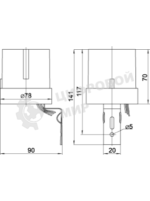 Фотореле ФР 602 5500ВА IP44 сер. IEK LFR20-602-4400-003