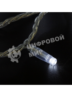 Гирлянда Neon-night Нить 10м, эффкт мерцания (каждый 5-ый), прозрачный ПВХ, 230В, белый