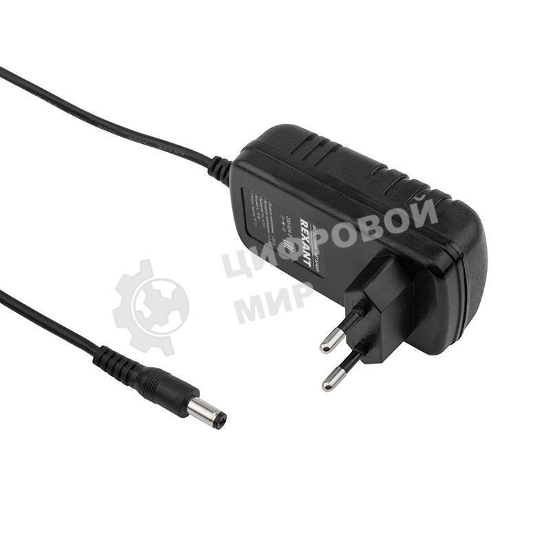 Источник питания Rexant 110-220 V AC/5 V DC 3 А 15 W с DC разъемом подключения 5.5х2.1, без влагозащиты (IP23)