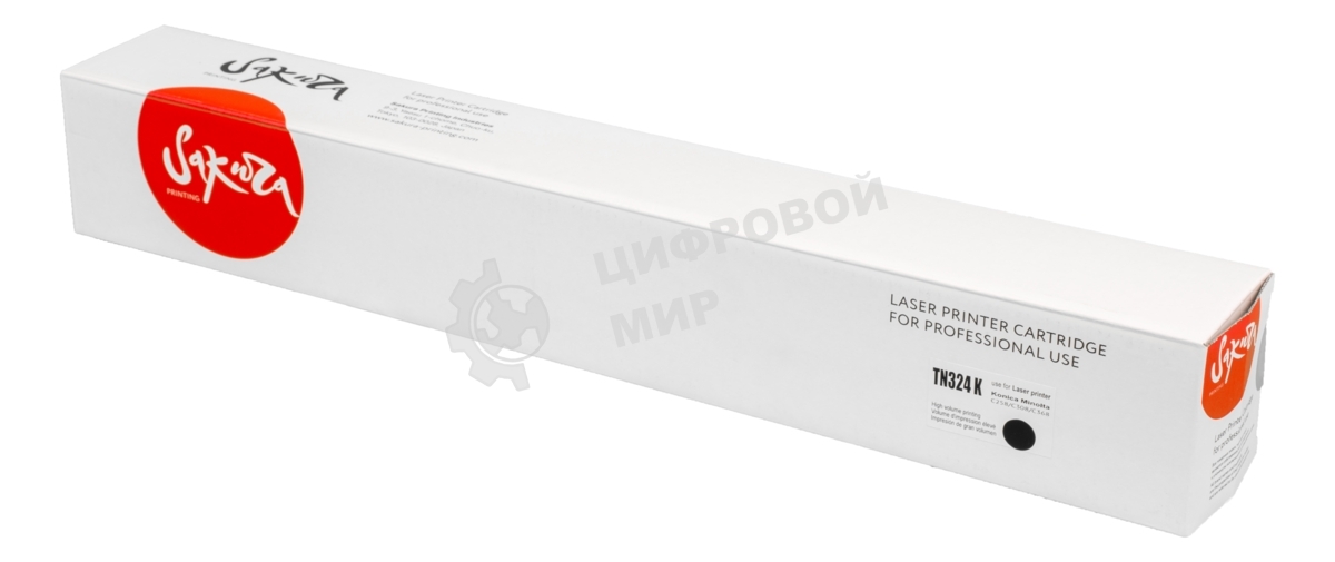 Тонер-туба Sakura KMTN-324K (A8DA150) для Konica Minolta, черный, 28000 к.