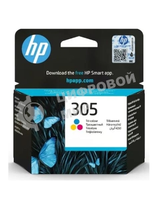 Картридж струйный HP 305 3YM60AE многоцветный (100 стр.) (2мл) для HP DJ 2320/2710/2720