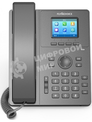 Телефон IP Flyingvoice P11P серый (упак.:1шт)