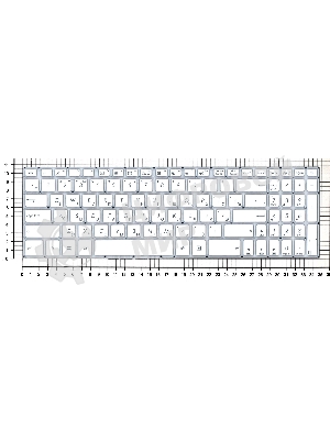Клавиатура для ноутбука Asus VivoBook 17 X705U белая