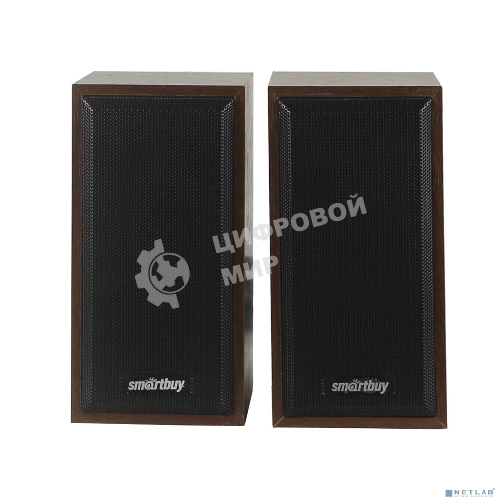 Акустическая система SmartBuy ONE, дерево, 6 Вт, питание от USB, коричневые (SBA-102)/20