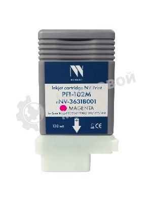 Картридж струйный NVPrint PFI-102M (NV-0897B001) Magenta для Canon ImagePROGRAF iPF500/510/600/610 (130 мл) совместимый