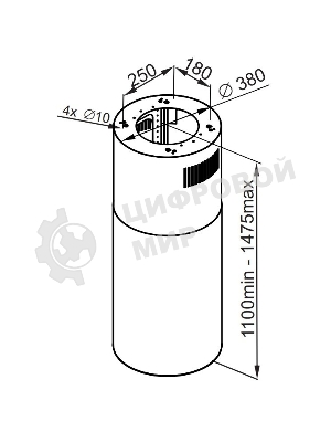 Вытяжка островная Maunfeld Lee Isla 39 белый, 38 см, 1000 куб. м/ч, 52 дБ