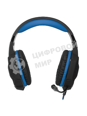 Гарнитура проводная SVEN AP-U980MV, черный-синий (USB, LED, 7.1, 2.2m)