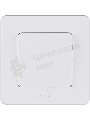 Выключатель 1-клавишный 10AX 250 В белый