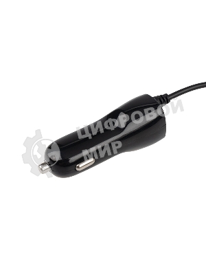 Автозарядка в прикуриватель Rexant microUSB (АЗУ) (5 V, 1000 mA) шнур спираль 1.2 м черный