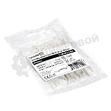 Стяжка (хомут) нейлоновая ExeGate EX293123RUS CV66-60x2.5W (нейлон 6.6, 60x2.5 мм, неоткрывающаяся, halogen free, -40°C - +85°C, белая, 100 шт)