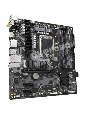 Материнская плата Gigabyte B760M DS3H AX DDR4 (V1.2/V1.3), LGA 1700, Intel B760, 4xDDR4, 4xSATA, 2xM.2, 1xPCI-E 4.0 x16, 2xPCI-E 4.0 x1, 1xHDMI, 2xDP, 1x 2.5Gb LAN, 3xUSB 3.2 Gen 1, 2xUSB 2.0, 3x3.5 мм, 7.1, Micro-ATX