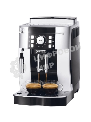 Кофемашина автоматическая DeLonghi ECAM 21.117.SB серебристый/черный, исп. кофе - зерновой/молотый, 1.8 л, 1450 Вт, 15 бар