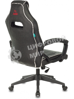 Кресло Zombie Z3 черный/красный, экокожа, 120 кг, механизм качания