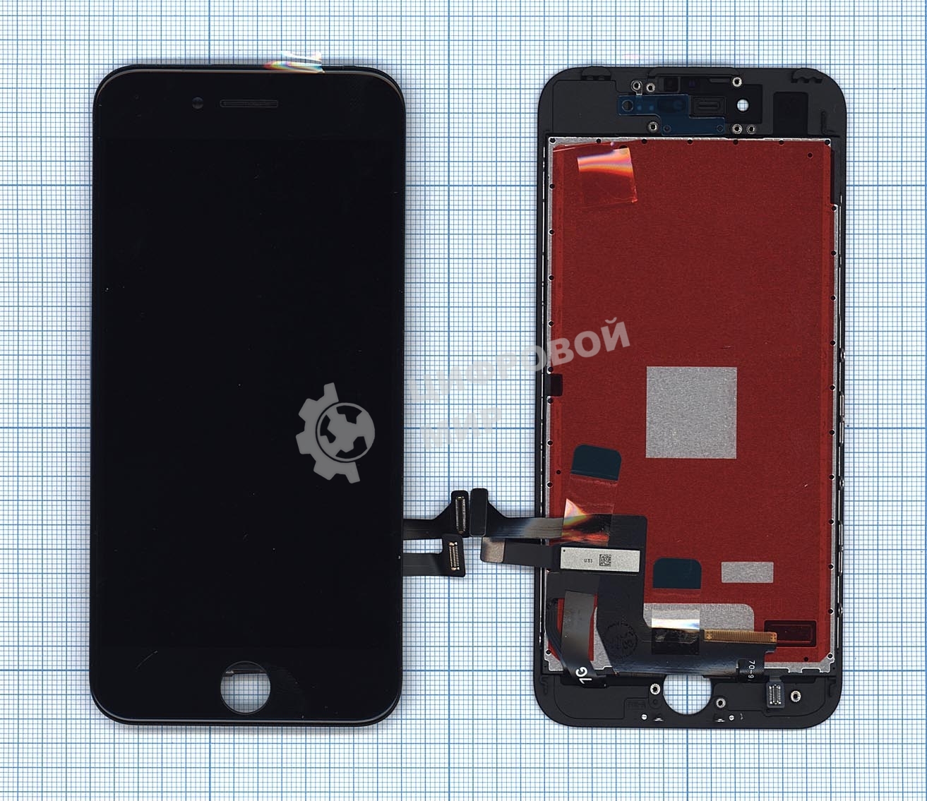 Дисплей для Apple iPhone 7 в сборе с тачскрином (AAA) черный