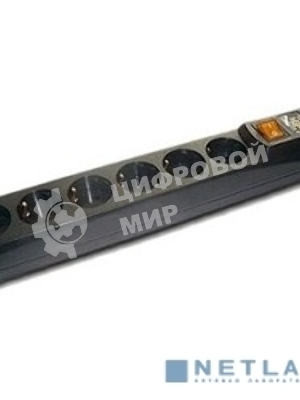 Сетевой фильтр Most H6 5м, 6 розеток, черный, коробка