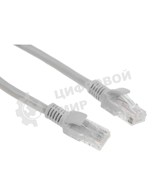 Патч-корд Premier PP6U-0.25M 10000Гбит/с UTP 4 пары cat.6 CCA molded 0.25м серый RJ-45 (m)-RJ-45 (m)